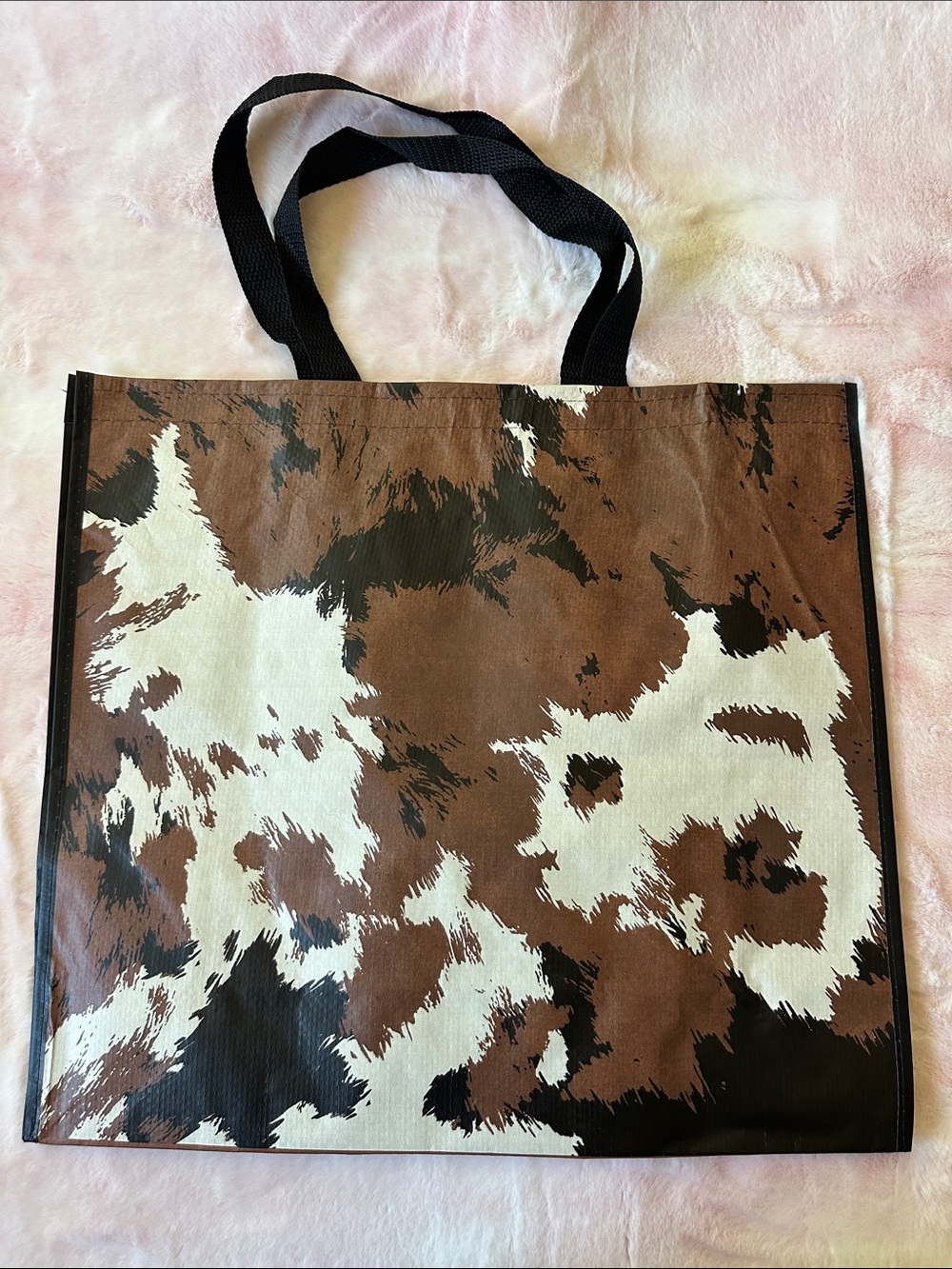 Cowhide Print Reusable Tote Bag - Marshalls, TJ Maxx, Homegoods NWT